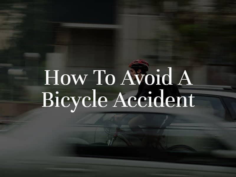 How to avoid a bicycle accident